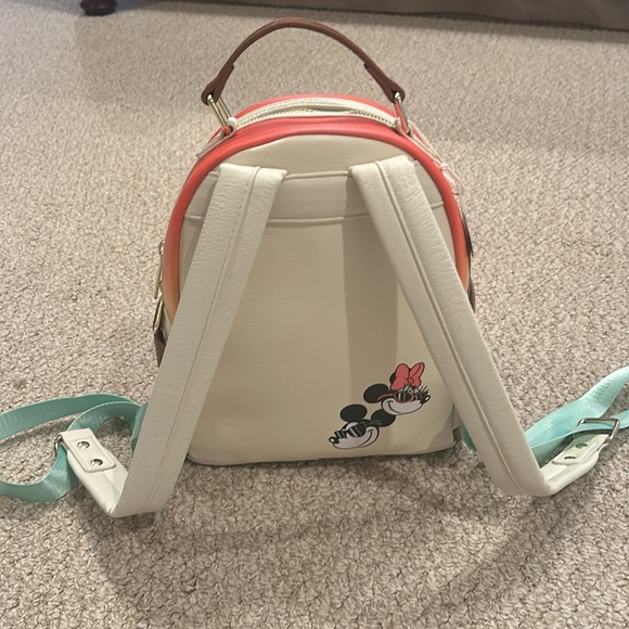 Disney Mickey & Minnie Loungefly🧡 NWT backpack w/ glow in the dark detail - Picture 3 of 6